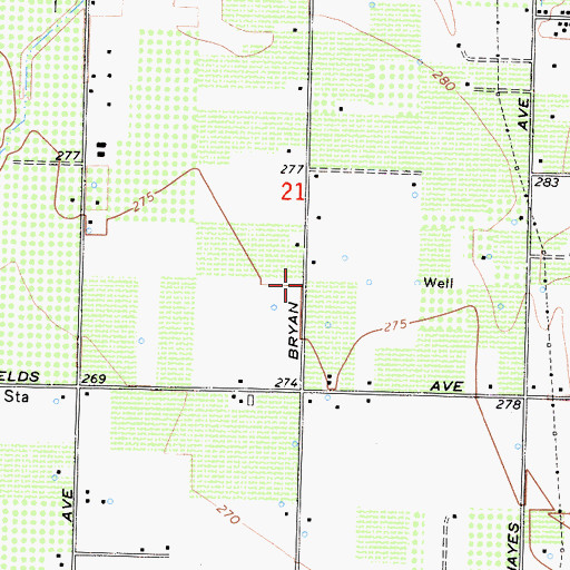 Topographic Map of Ambassador Baptist Church, CA