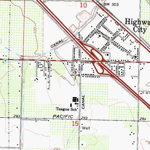 Topographic Map of North Gate Assembly of God Church, CA