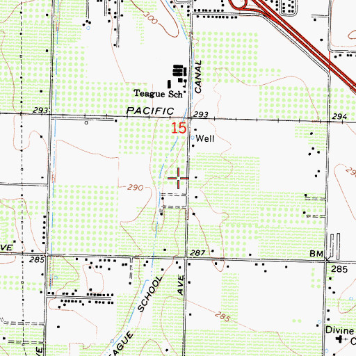 Topographic Map of Northwest Church of Christ, CA