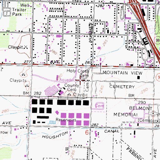 Topographic Map of Chapel of the Light, CA