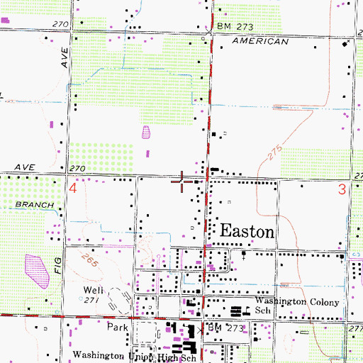 Topographic Map of Saint Jude Roman Catholic Church, CA
