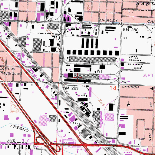Topographic Map of Cribari Winery, CA