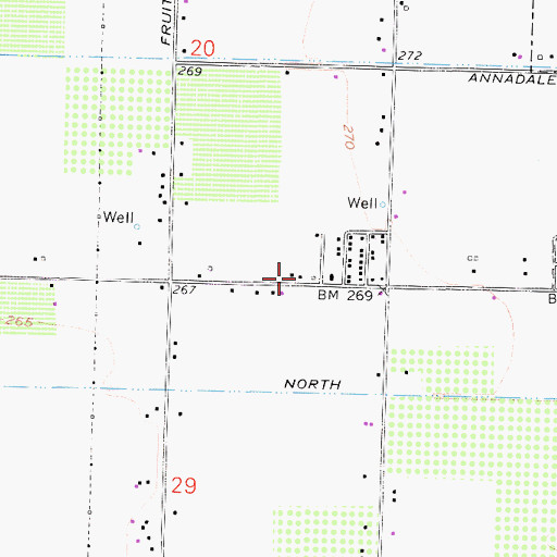 Topographic Map of New Hope Church of God in Christ, CA
