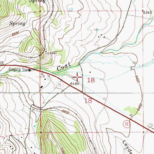 Topographic Map of Coal Creek Canyon, CO