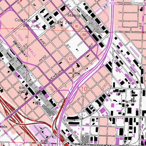 Topographic Map of Abundant Life Christian Assembly Church, CA