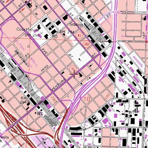 Topographic Map of Holy Trinity Armenian Apostolic Church, CA