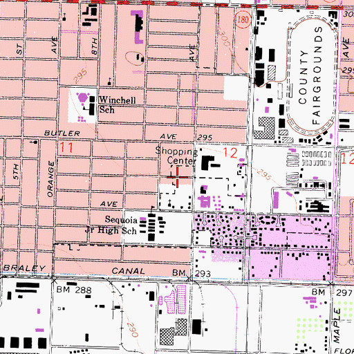 Topographic Map of La Promesa Iglesia Hispana Cuadrangular, CA