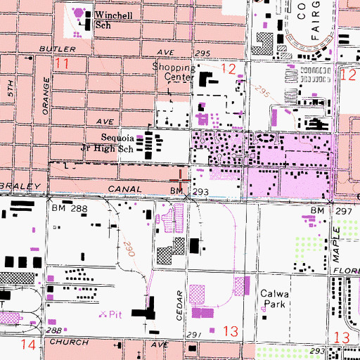Topographic Map of Templo Bautista, CA