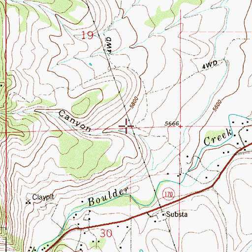 Topographic Map of Shadow Canyon, CO