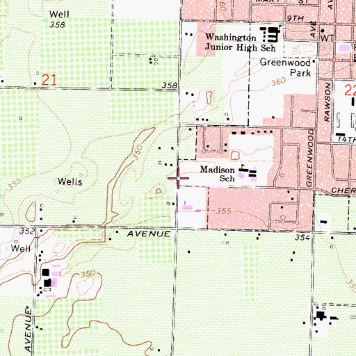 Topographic Map of Rotary Ball Park, CA