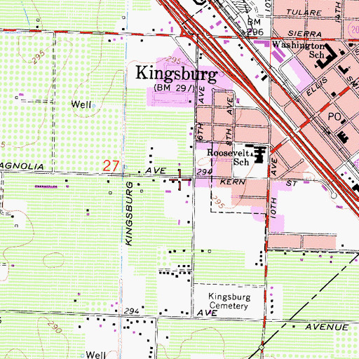 Topographic Map of Church of Christ, CA