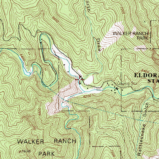 Topographic Map of North Draw, CO