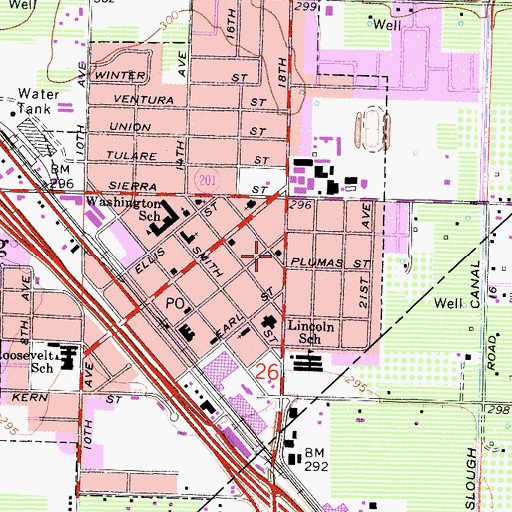 Topographic Map of Evangelical Free Church, CA