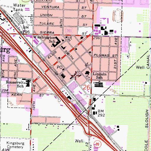 Topographic Map of Holy Family Catholic Church, CA