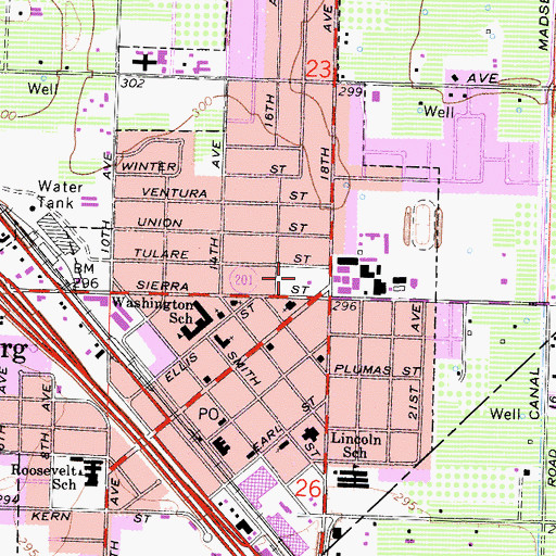 Topographic Map of Memorial Park, CA