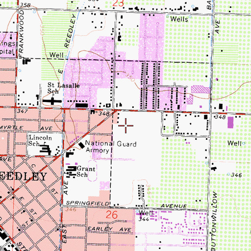 Topographic Map of Camacho Park, CA