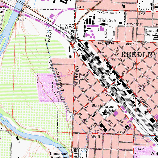 Topographic Map of Church of the Nazarene, CA