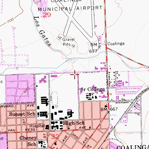 Topographic Map of Cowell Child Development Center, CA