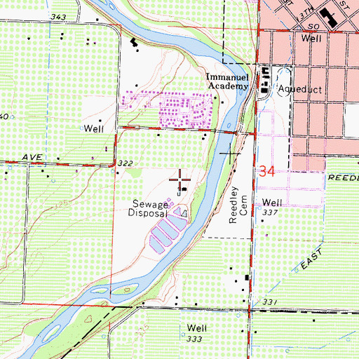 Topographic Map of Cricket Hollow Park, CA