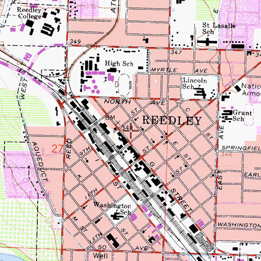 Topographic Map of First Finnish Evangelical Lutheran Church, CA
