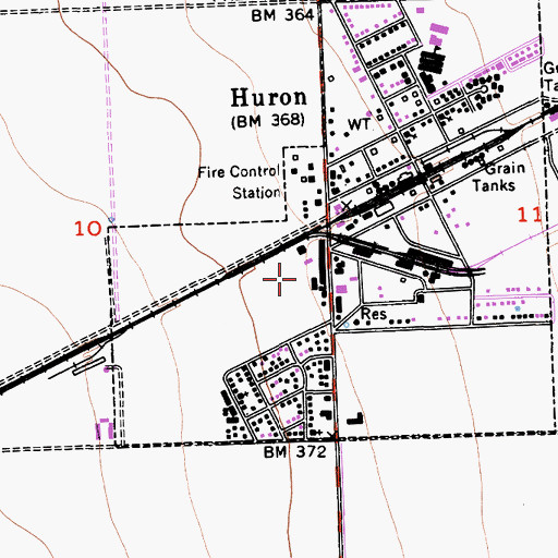 Topographic Map of Keenan Park, CA