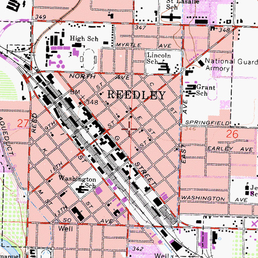 Topographic Map of Methodist Fellowship Church, CA