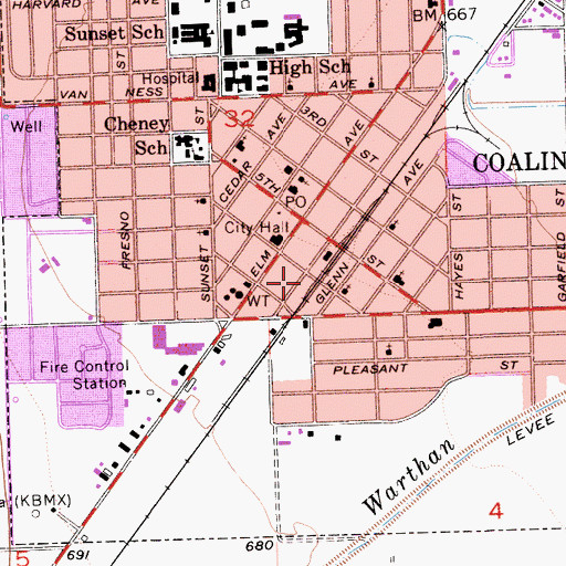Topographic Map of R C Baker Memorial Museum, CA