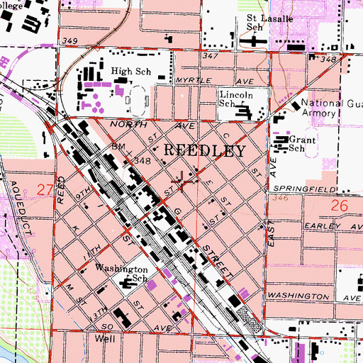 Topographic Map of Seventh Day Adventist Church, CA