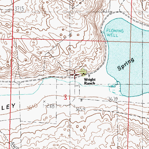 Topographic Map of Wright Ranch, NE