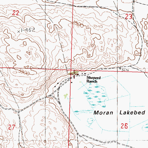 Topographic Map of Sheperd Ranch, NE