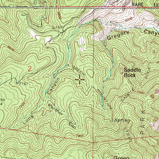 Topographic Map of Green Mountain Trail, CO