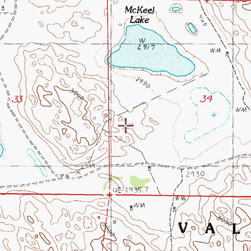 Topographic Map of School Lake, NE