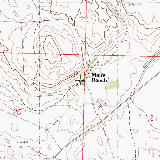 Topographic Map of Maire Ranch, NE