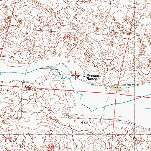 Topographic Map of Kramer Ranch, NE
