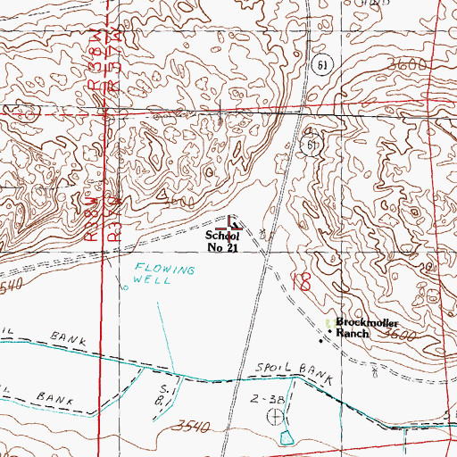 Topographic Map of School Number 21, NE
