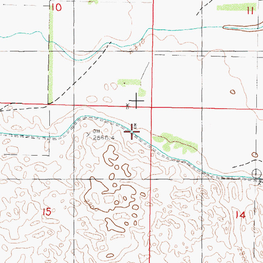 Topographic Map of Ainsworth Canal, NE