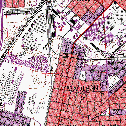 Topographic Map of Bulgarian Orthodox Church, IL