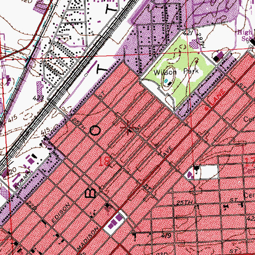 Topographic Map of First Church of Christ Scientist, IL