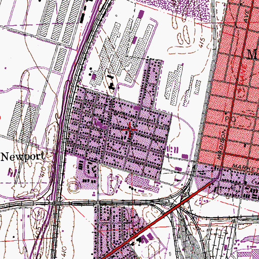 Topographic Map of Friendship Baptist Church, IL