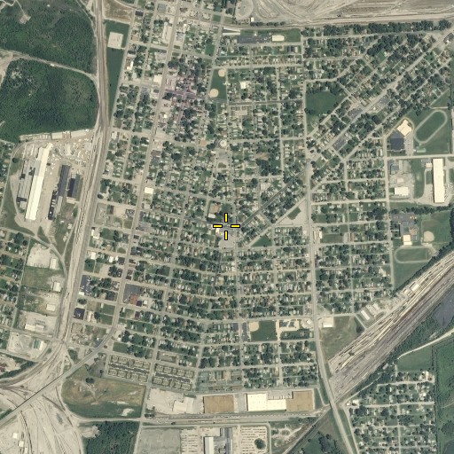 Aerial/Satellite Image of Harris Elementary School, IL