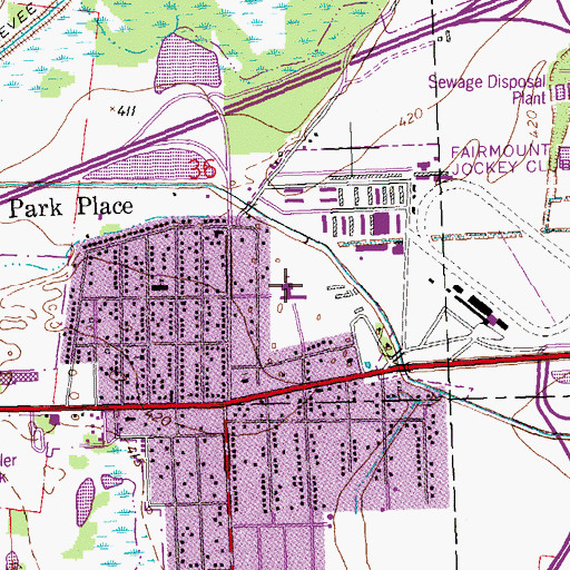 Topographic Map of Kreitner Elementary School, IL