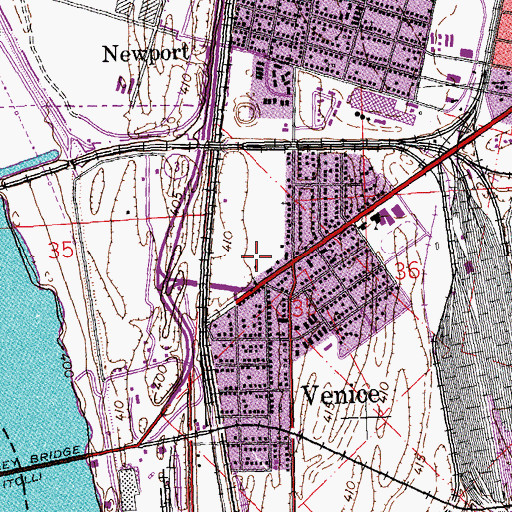 Topographic Map of Lee Park, IL