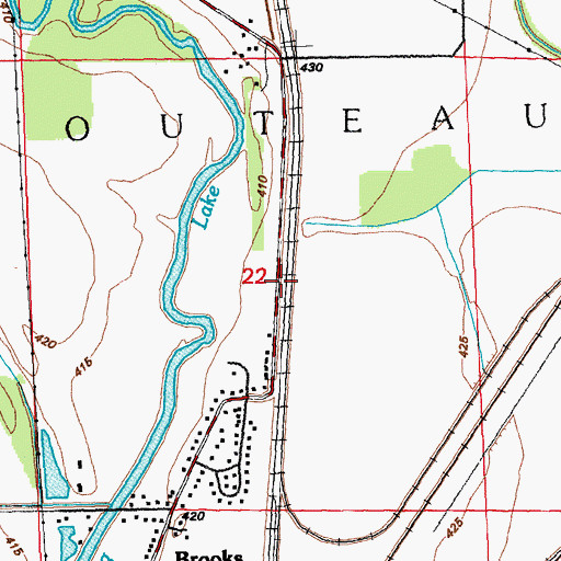 Topographic Map of Long Lake Station (historical), IL