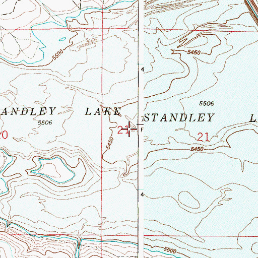Topographic Map of Woman Creek, CO