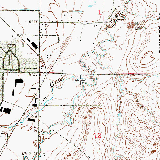 Topographic Map of Rock Creek, CO