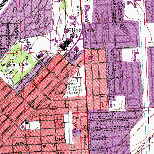 Topographic Map of Saint John United Church of Christ, IL