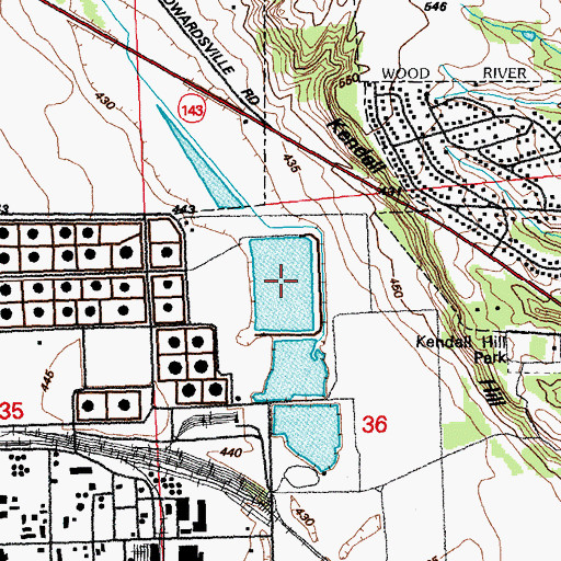 Topographic Map of Smith Lake (historical), IL