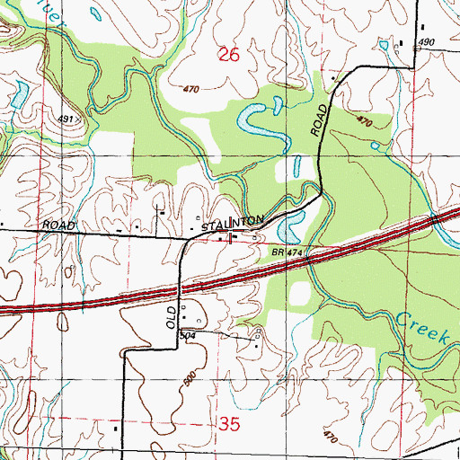 Topographic Map of Sylvan Hill School (historical), IL