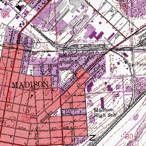 Topographic Map of Tri-City Park Tabernacle, IL