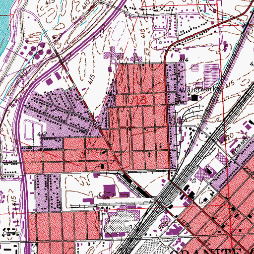 Topographic Map of United Pentecostal Church, IL